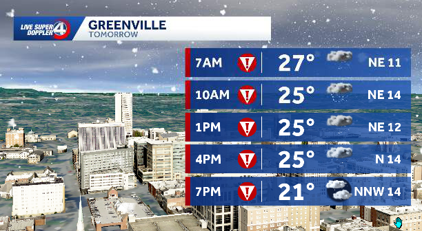 GVL hour-by-hour snow totals 1.30