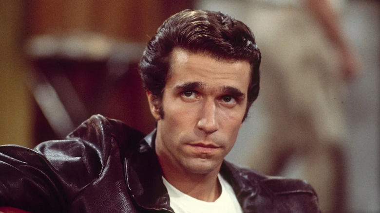 The Fonz (Henry Winkler) looking cool in Happy Days