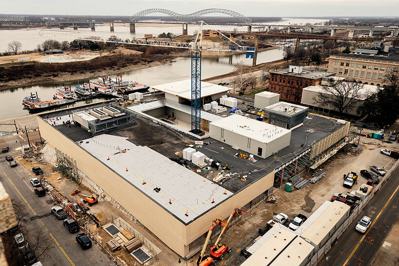 herzog & de meuron-designed memphis art museum takes shape ahead of 2026 opening