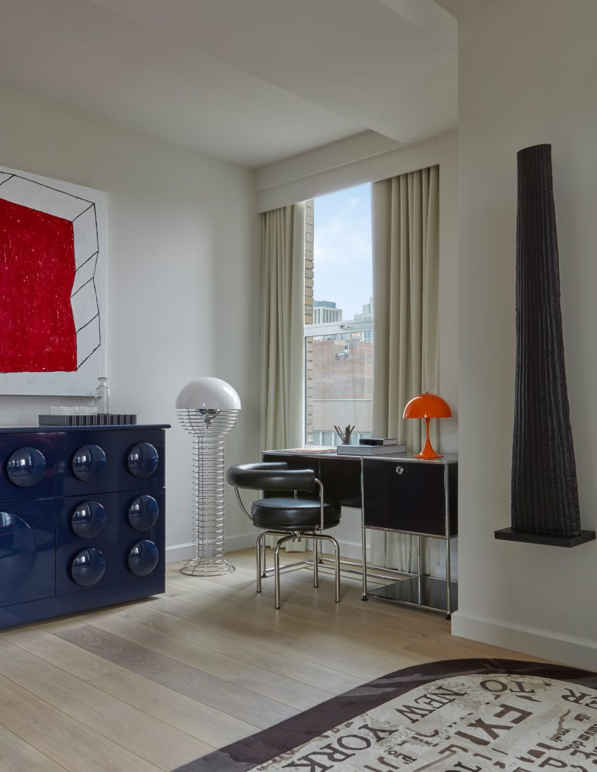 Desk area with window 