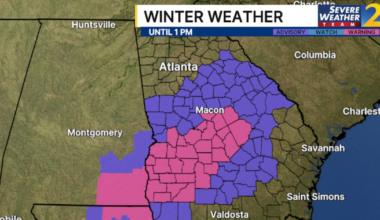Winter Weather Advisory expanded to include several N. GA counties, parts of metro Atlanta – WSB-TV Channel 2