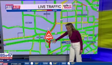 Crash closes all northbound I-295 lanes in Jacksonville