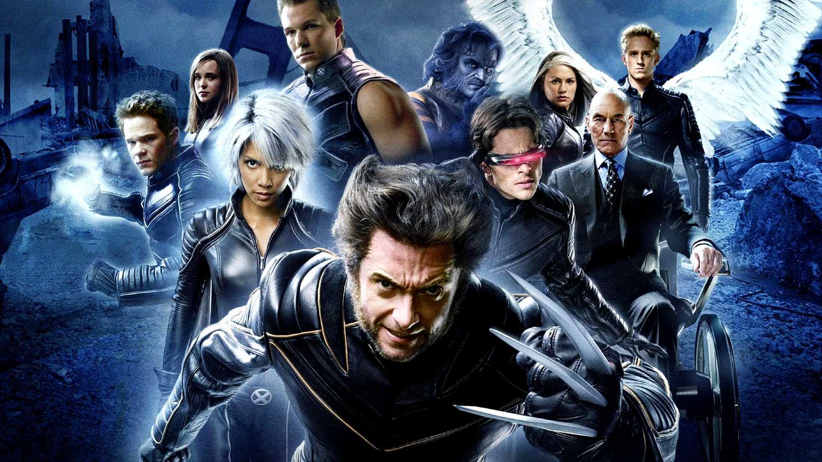 Hugh Jackman's Wolverine leads his fellow mutant heroes in X-Men The Last Stand poster