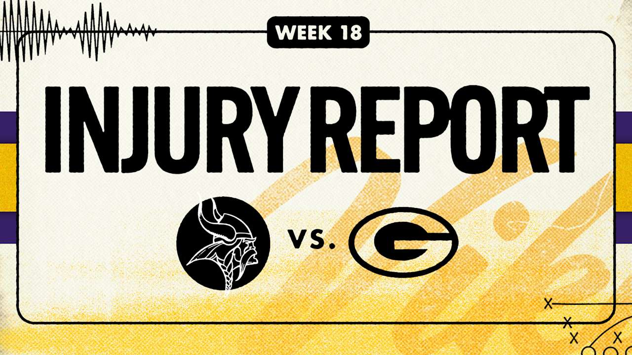 2025 Vikings vs. Packers Week 18 Injury Report