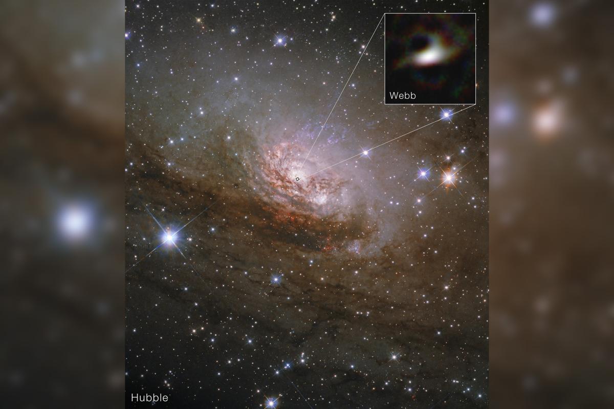 Image from NASA's James Webb Space Telescope shows black hole