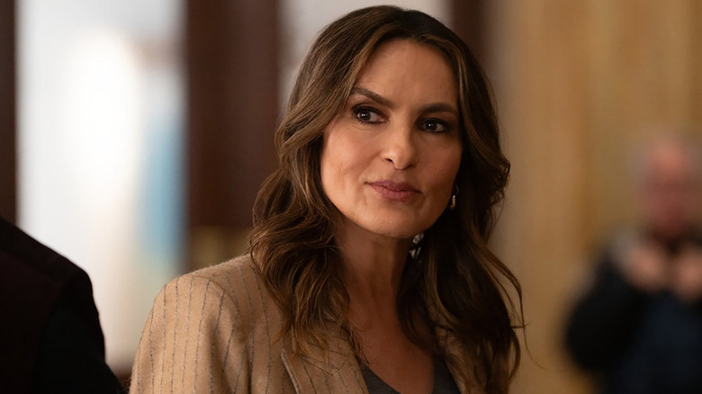 Detective Olivia Benson (Mariska Hargitay) smiles in Law & Order: Special Victims Unit