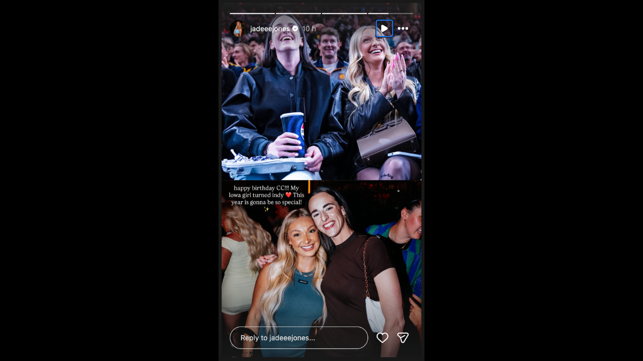 Jade Jones sends heartwarming birthday message for Caitlin Clark