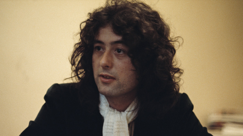 Jimmy Page mid-interview 1970s