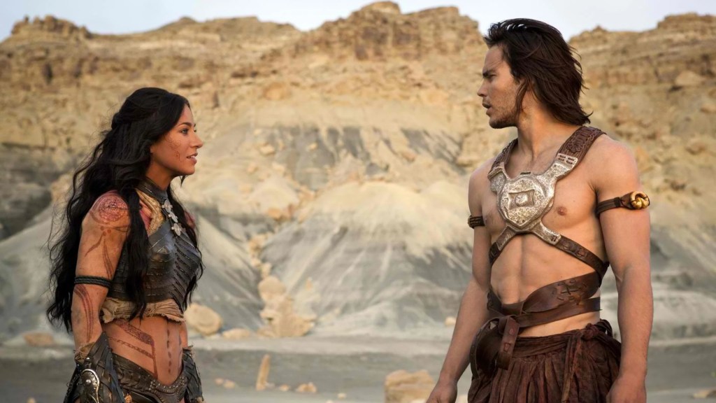 Lynn Collins and Taylor Kitsch in John Carter (2012)