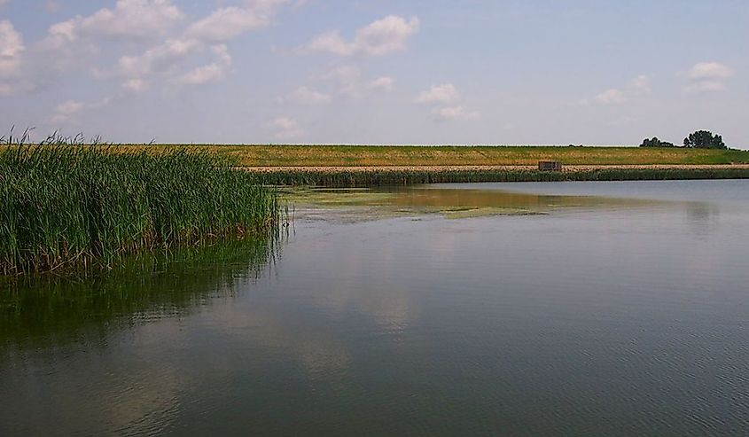 Renwick Dam created Lake Renwick, Icelandic State Park.