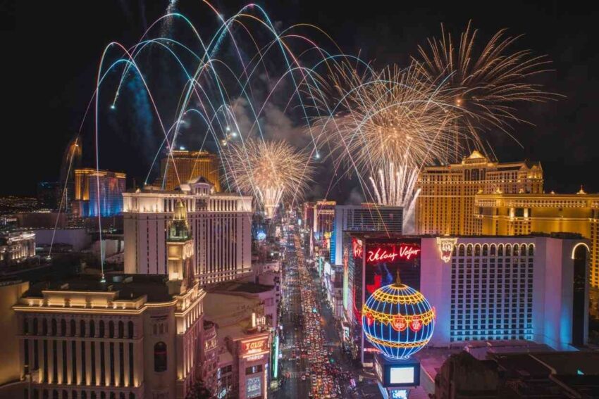 Image of new year's Eve Celebration in Las Vegas 