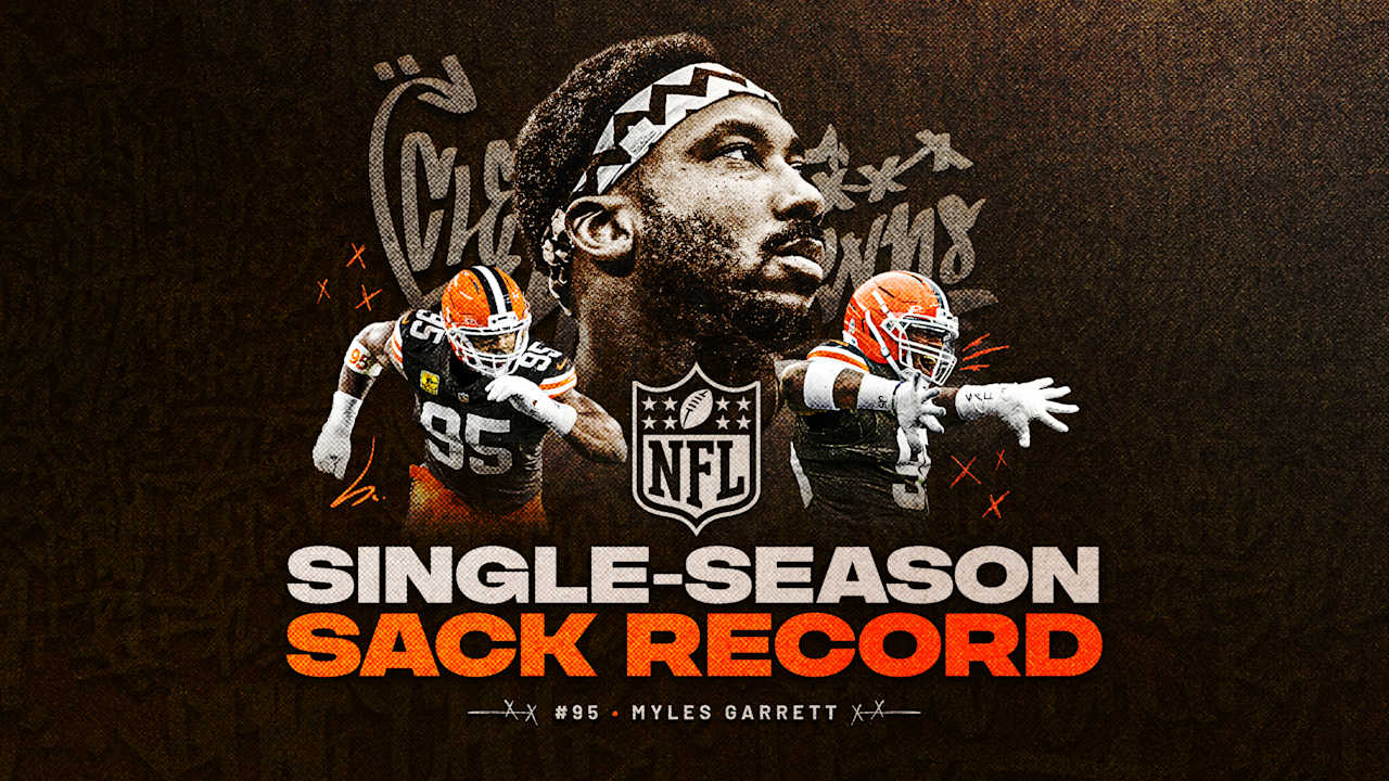 Myles Garrett breaks NFL single-season sack record
