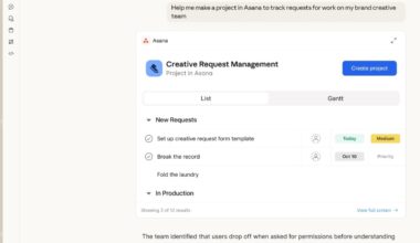 screenshot of Asana app in Claude