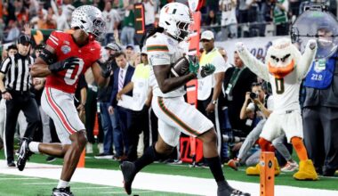 Miami rides opportunistic defense to CFP quarterfinal upset of Ohio State