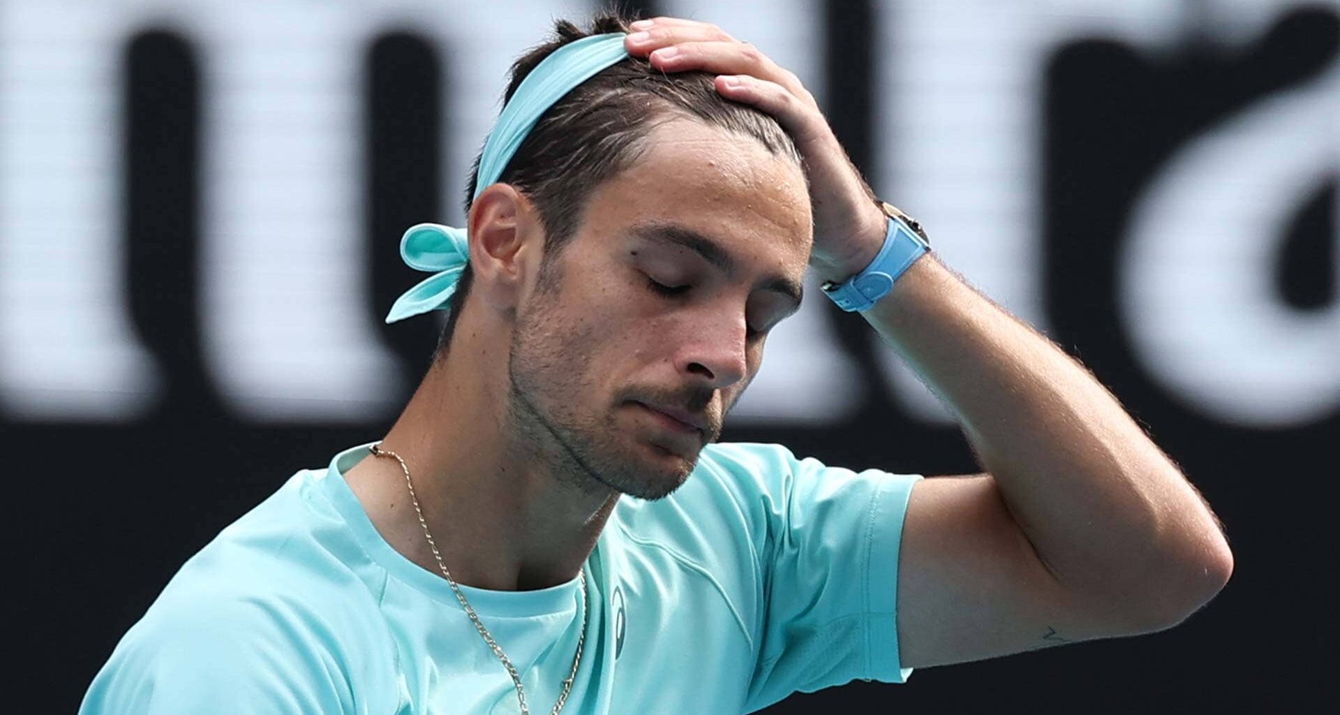Lorenzo Musetti was forced to retire against Novak Djokovic on Wednesday at the Australian Open.