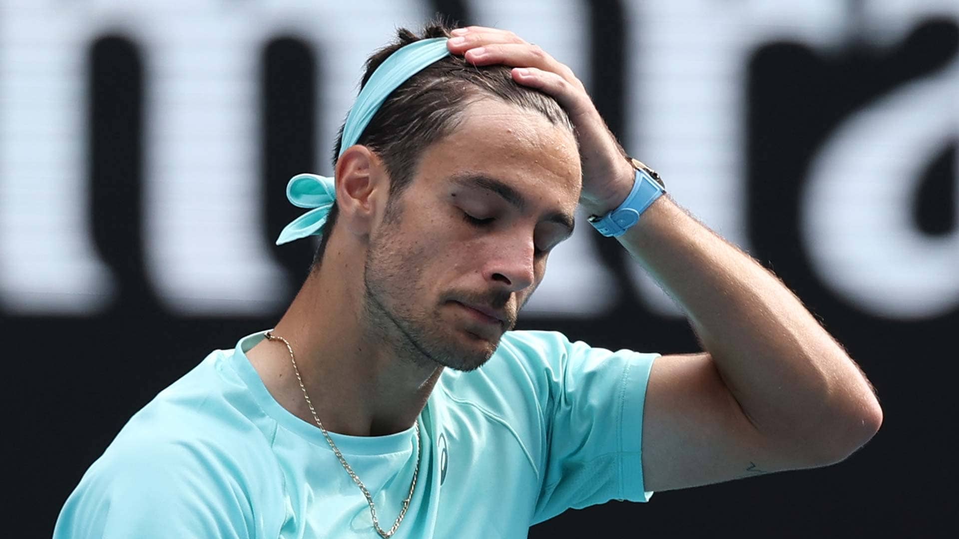 Lorenzo Musetti was forced to retire against Novak Djokovic on Wednesday at the Australian Open.