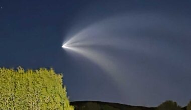 SpaceX launch sighting in New Mexico