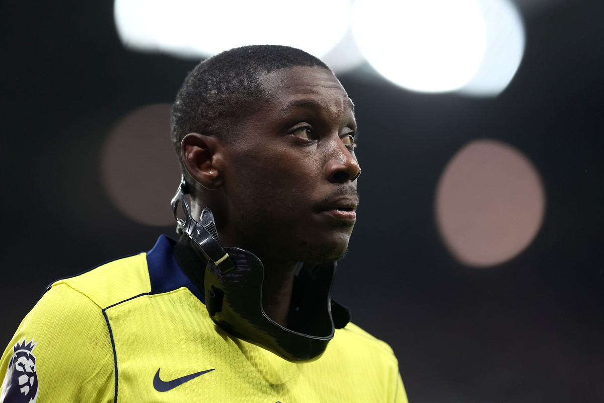 NEWCASTLE UPON TYNE, ENGLAND - DECEMBER 02: Randal Kolo Muani of Tottenham Hotspur looks on during the Premier League match between Newcastle United and Tottenham Hotspur at St James