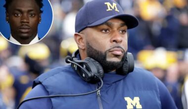 Michigan receiver claims teammates ‘blackmailed’ Sherrone Moore during affair scandal