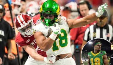 Oregon's Kenyon Sadiq declares for 2026 NFL Draft