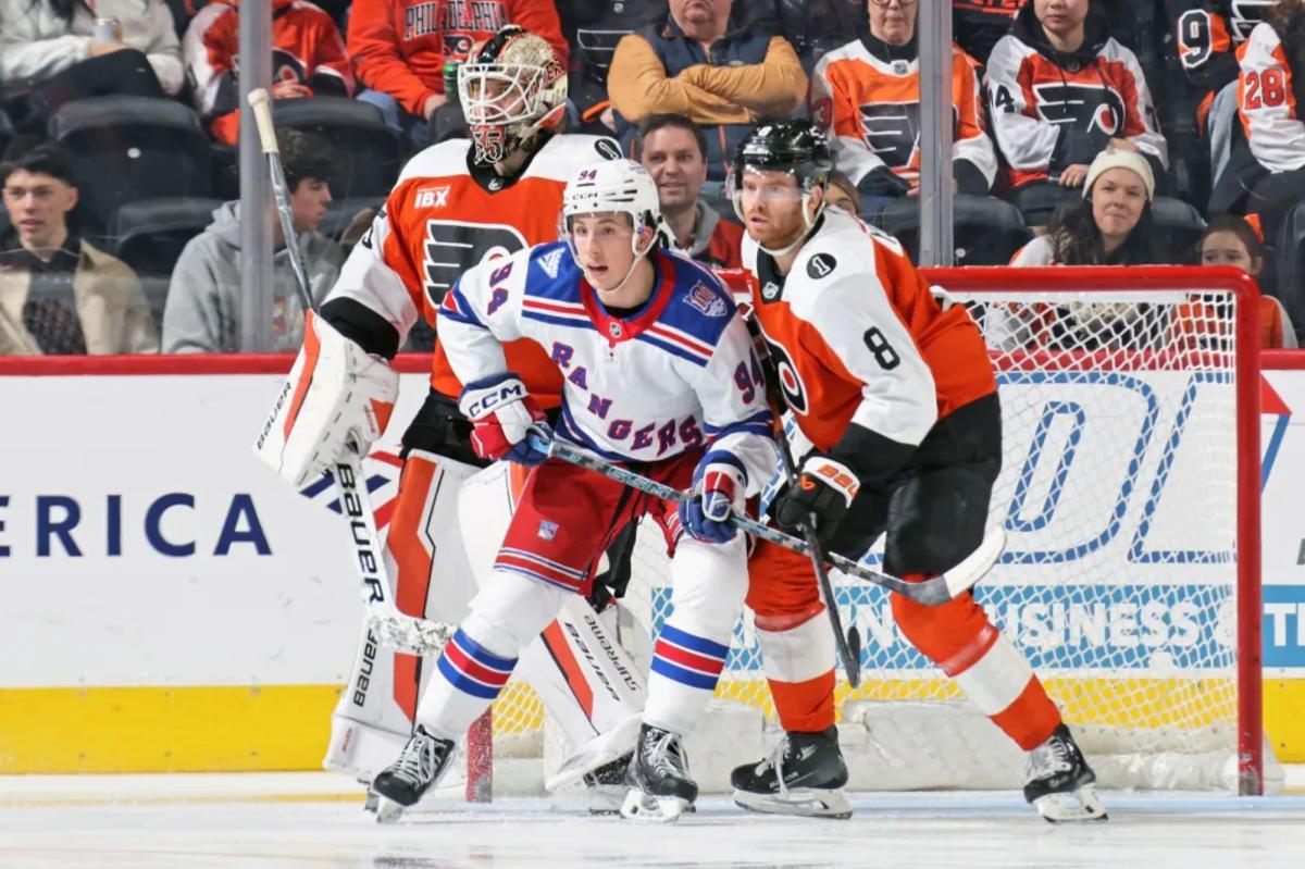 Gabe Perreault taking big steps as Rangers' retool questions mount