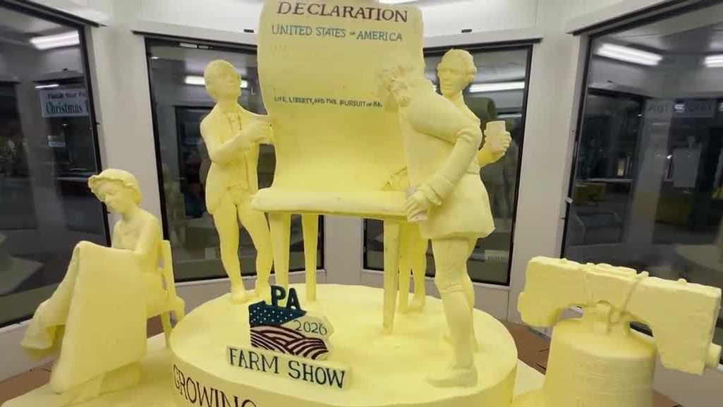 PA Farm Show butter sculpture deconstructed, recycled