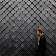 Overtreders W and Bureau SLA Music Pavilion at Sint-Oelbert Gymnasium with Pretty Plastic cladding by Overtreders W and Bureau SLA