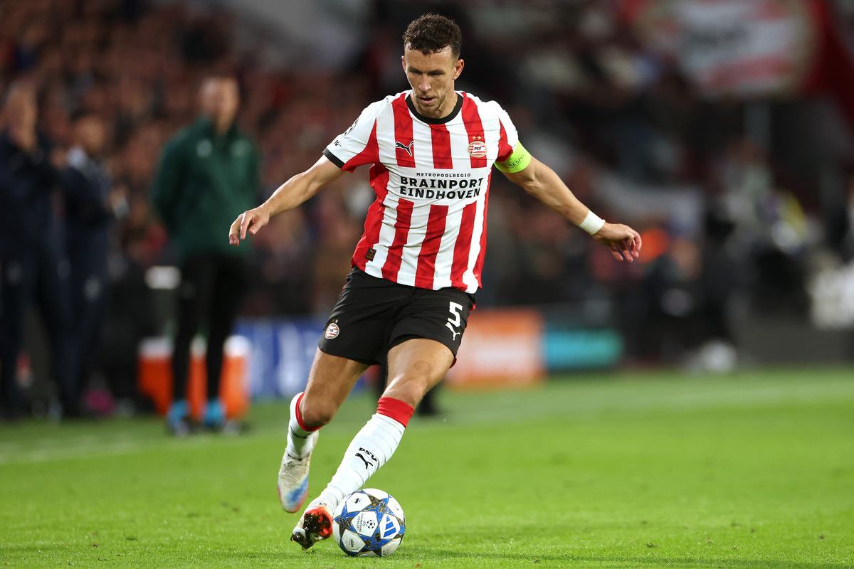 EINDHOVEN, NETHERLANDS - SEPTEMBER 16: Ivan Perisic of PSV in action during the UEFA Champions League 2025/26 League Phase MD1 match between PSV Eindhoven and R. Union Saint-Gilloise at PSV Stadion on September 16, 2025 in Eindhoven, Netherlands. (Photo by Dean Mouhtaropoulos/Getty Images)