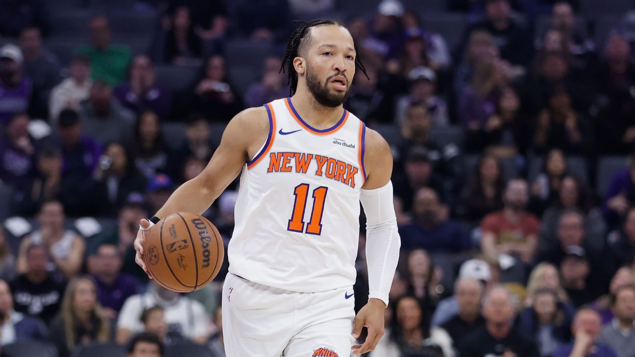 Knicks guard Jalen Brunson (ankle) ruled out vs. Warriors