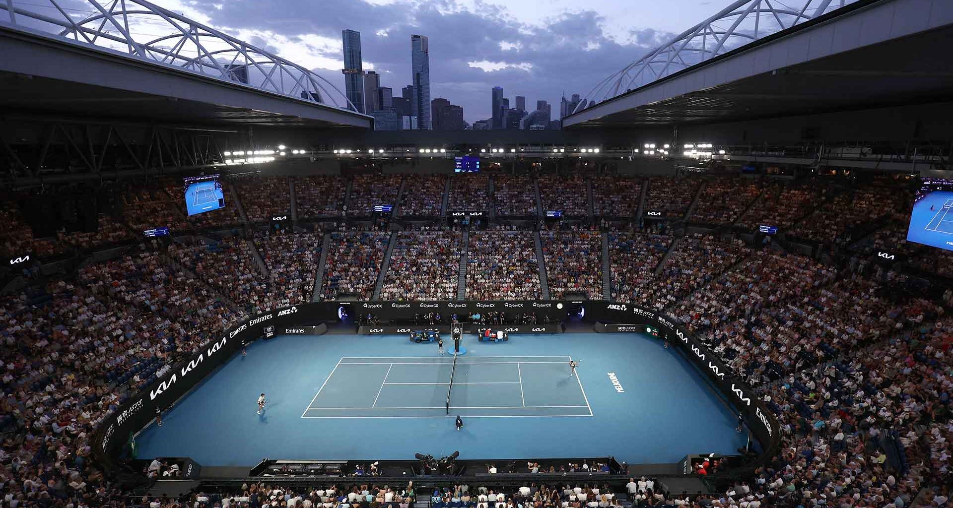 The Australian Open concludes Sunday, 1 February with the men's singles final.