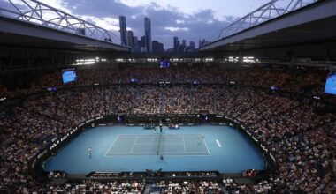 The Australian Open concludes Sunday, 1 February with the men's singles final.