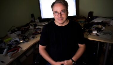 PORTLAND, OR - OCTOBER,16: Linus Torvalds, a software engineer and principal creator of the Linux kernel, poses for a portrait at his home in Portland, Ore. on Friday, October 16, 2015