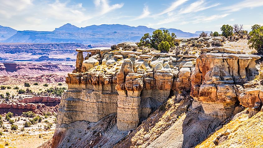 The dramatic landscape of the San Rafael Swell in Utah.