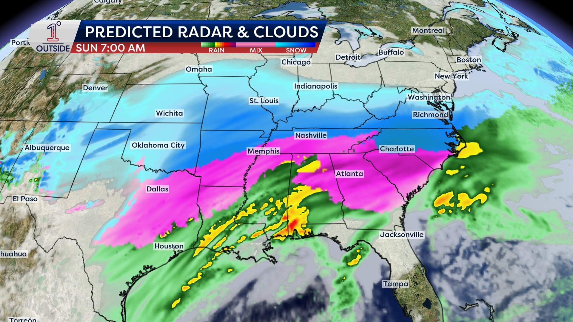 Huge swaths of the U.S. could get clobbered by a winter storm late in the week.(Danielle Noyes/1DegreeOutside)