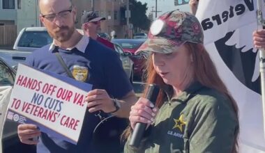 Veterans in the Bay Area protest changes to the VA health care system