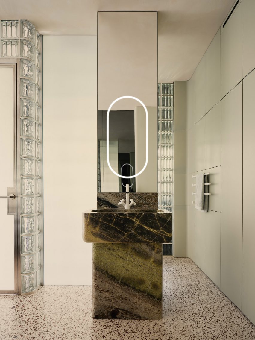 Bathroom with mood lighting