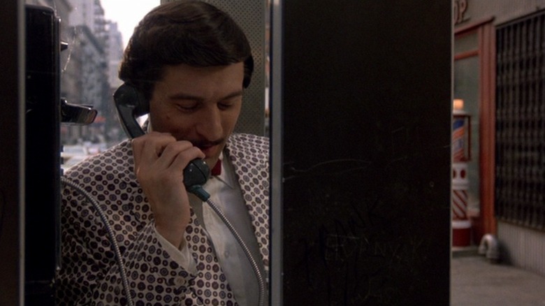 Rupert Pupkin (Robert De Niro) on a payphone in The King of Comedy