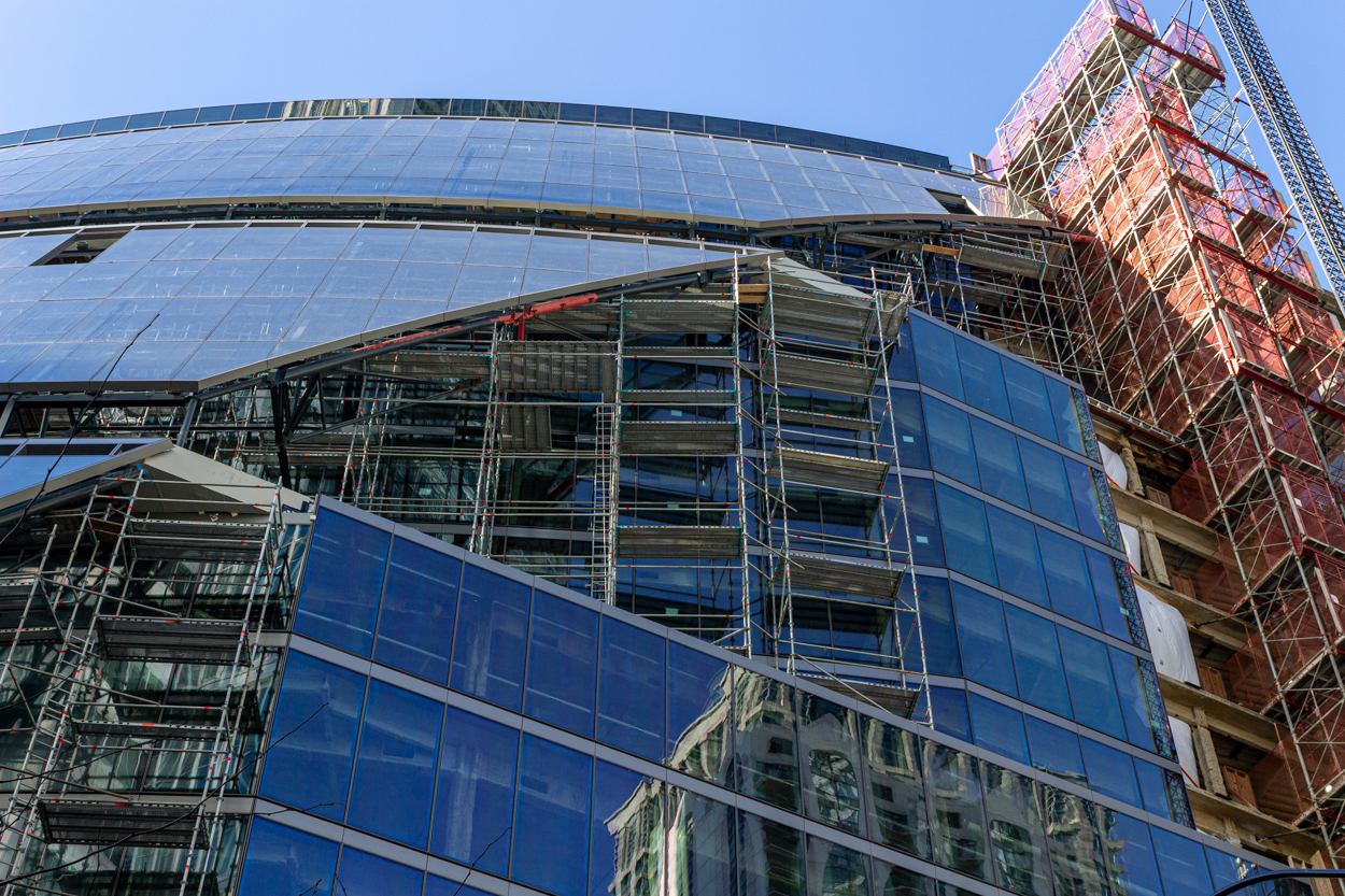 Thompson Center Google exterior renovation January 2026 update