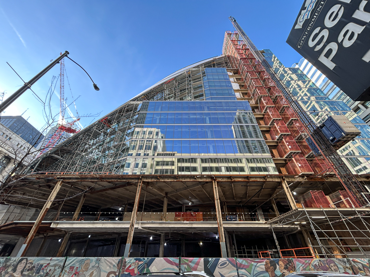 Thompson Center Google exterior renovation January 2026 update