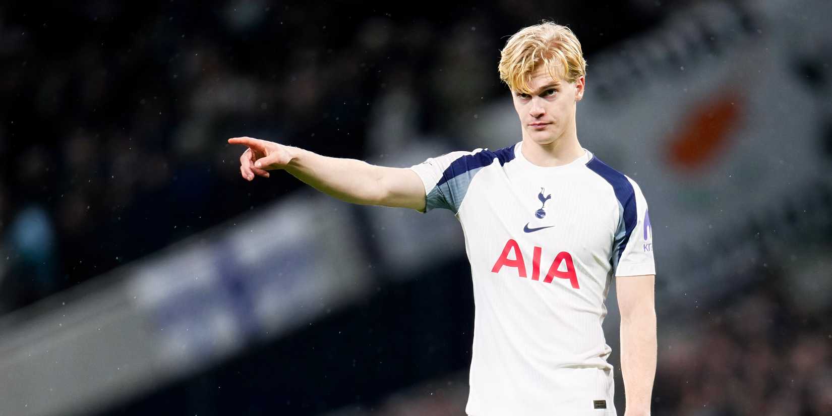 Tottenham midfielder Lucas Bergvall