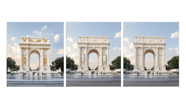 President Trump shares new triumphal arch renderings on Truth Social