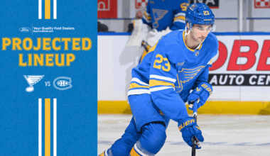 Projected Lineup: Jan. 3 vs. Montreal