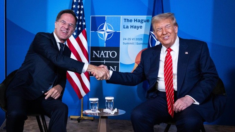 NATO Secretary-General Mark Rutte, US President Donald Trump