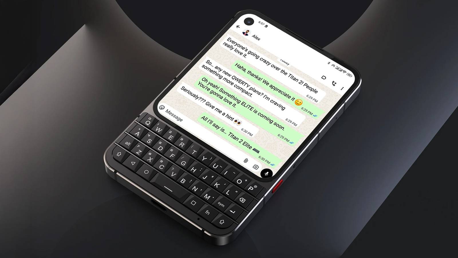 Another BlackBerry-inspired QWERTY keyboard smartphone has emerged