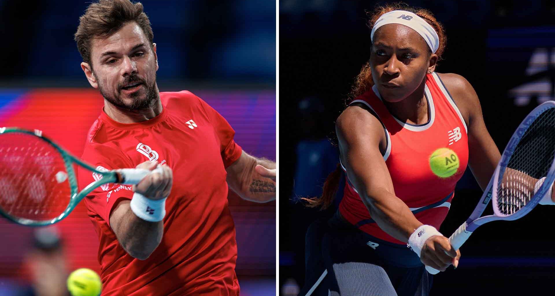 Stan Wawrinka and Coco Gauff both feature on semi-final Saturday in Sydney.