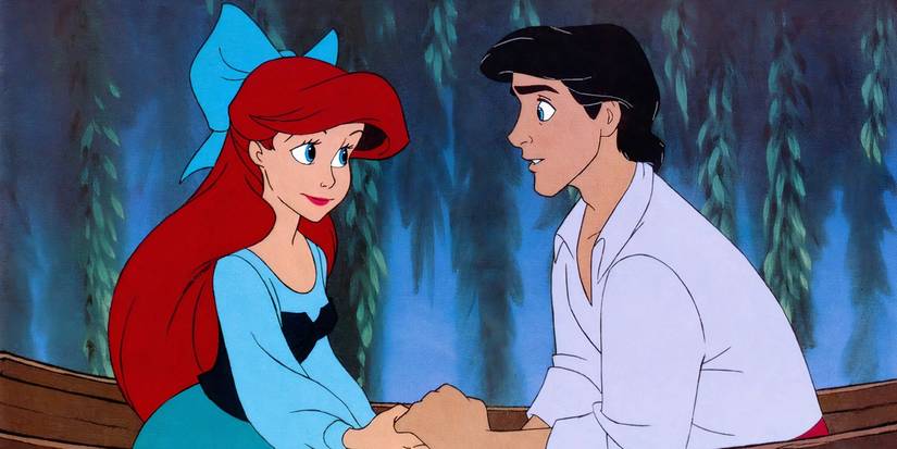 Ariel and Eric in The Little Mermaid