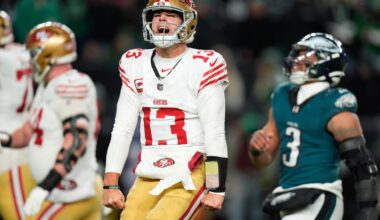 49ers set for showdown with Seahawks after wild-card win over defending champ Eagles