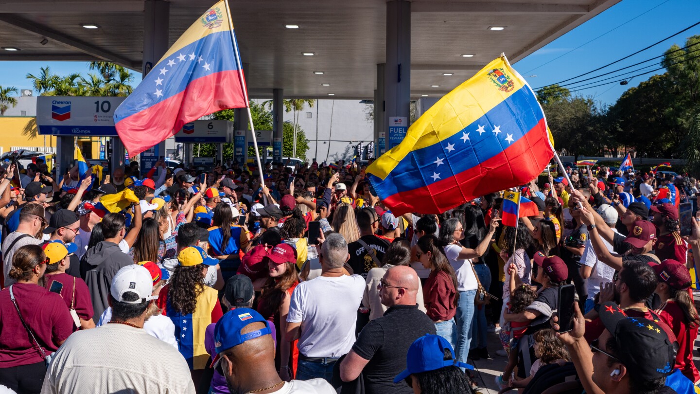 Venezuelans in the US celebrate ouster of Maduro in U.S. military strike