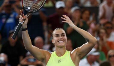 Sabalenka wins Brisbane final amid frosty exchange with Kostyuk, Medvedev tops Nakashima