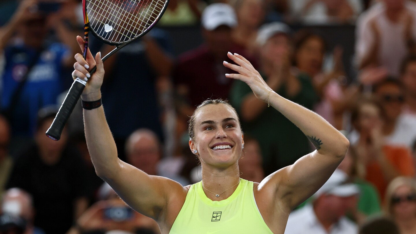 Sabalenka wins Brisbane final amid frosty exchange with Kostyuk, Medvedev tops Nakashima